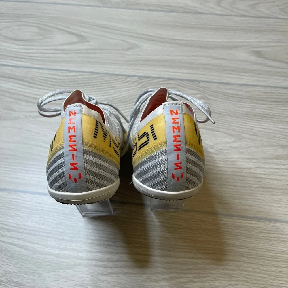 Adidas Nemeziz Messi Tango White Indoor Soccer Cleats Sneakers Youth Size 2.5